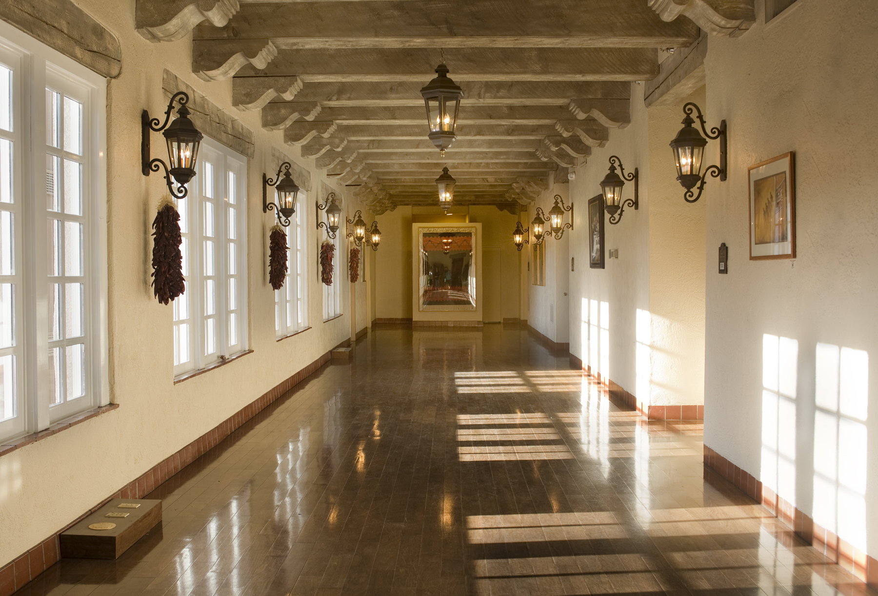 Image of Interior Hallway of Hilton Santa Fe Historic Plaza, a member of Historic Hotels of America since 2014, located in Santa Fe, New Mexico